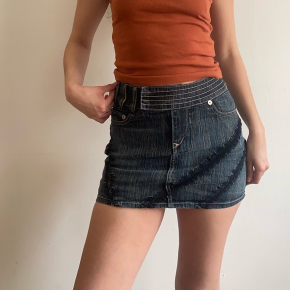 Parasuco Denim Mini Skirt - Picture 1 of 2